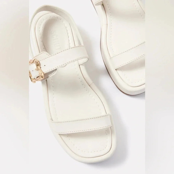 NWOT SCHUTZ Wavy Flatform Sandals - size 7.5 - Picture 2 of 8